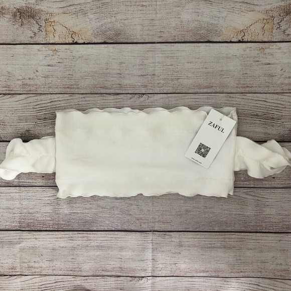 ZAFUL White Summer Top Size Medium - Picture 1 of 7